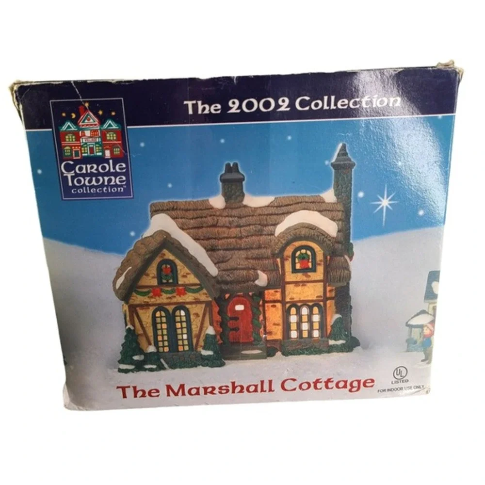 Lemax‎ Carole Towne Marshall Cottage Christmas Village Holiday NO LIGHT Vtg READ